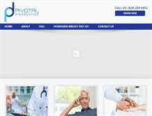Tablet Screenshot of pivotaldiagnostics.com